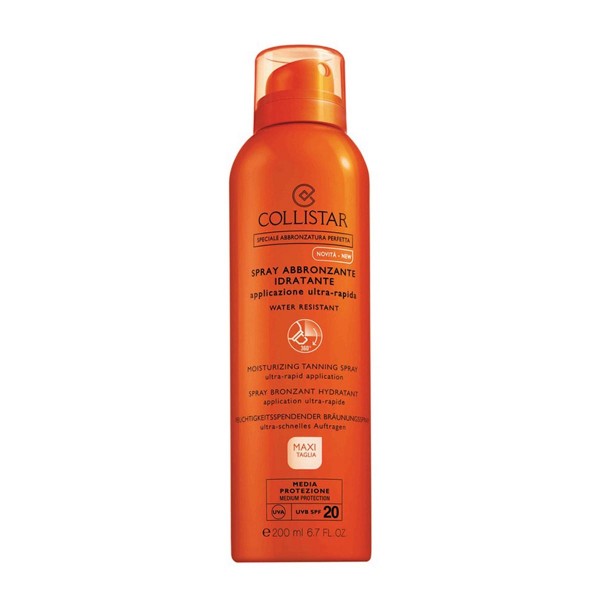 Collistar special perfect tan moisturizing tanning water resistant spf20 spray 200ml vaporizador