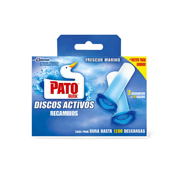 Pato WC discos activos 5 en 1 marine recambio caja 2 unidades